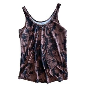 Y2K No Boundaries Womens XL Tie Dye Tank Top Brown XL